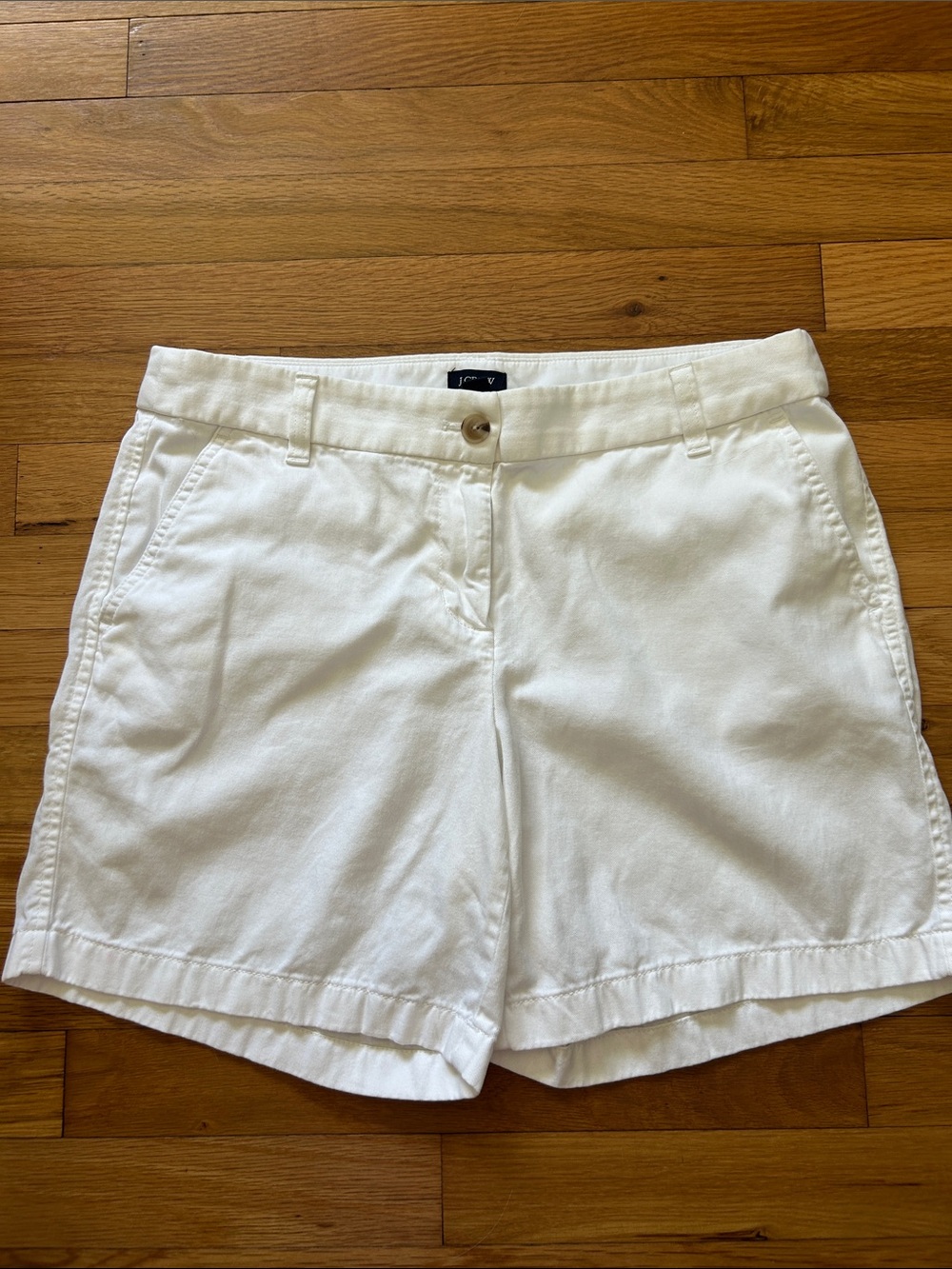 J. Crew White Casual Chino Shorts